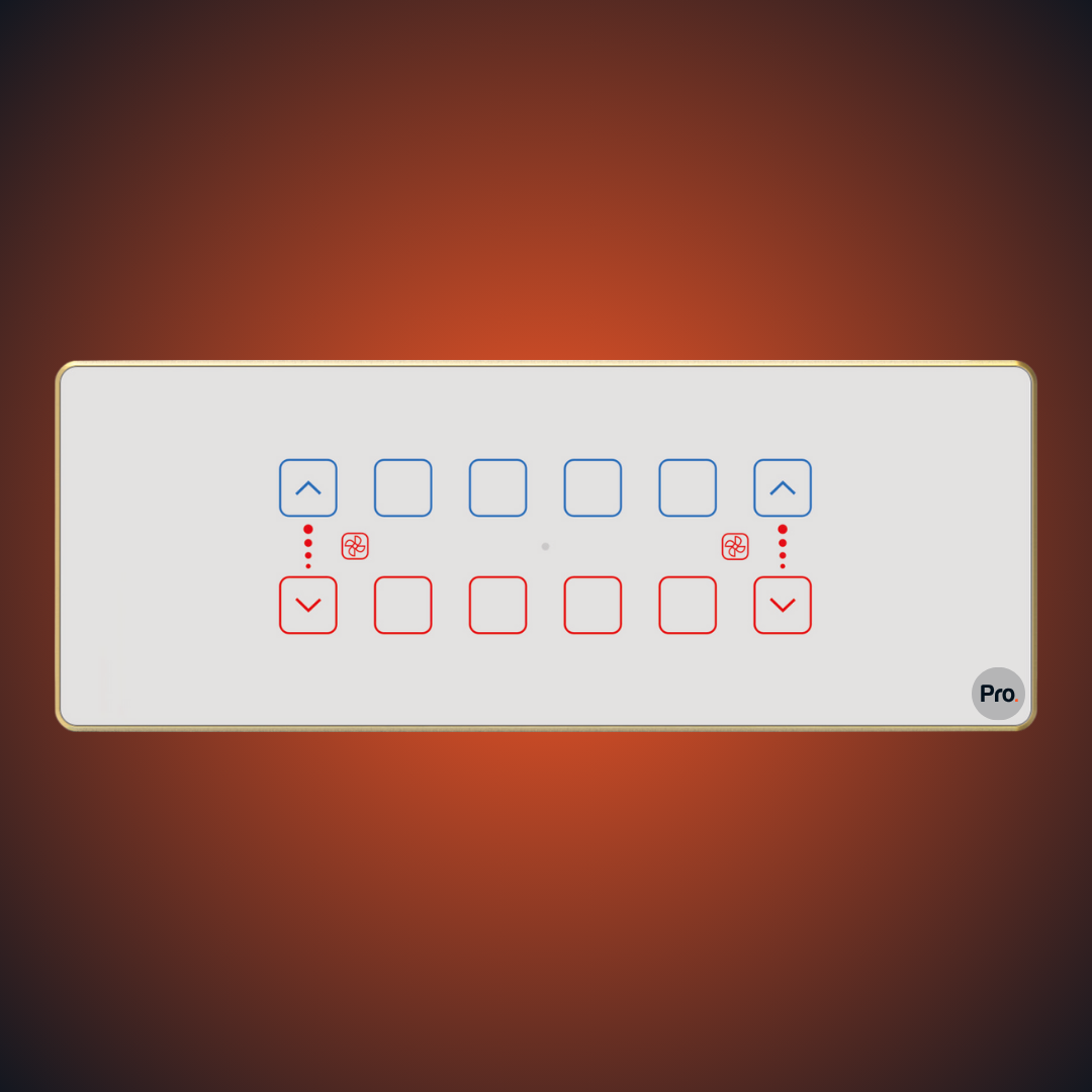 TouchX Neo 8 Switch 2FD - 8M 2F Dimmer + (8S-16A)
