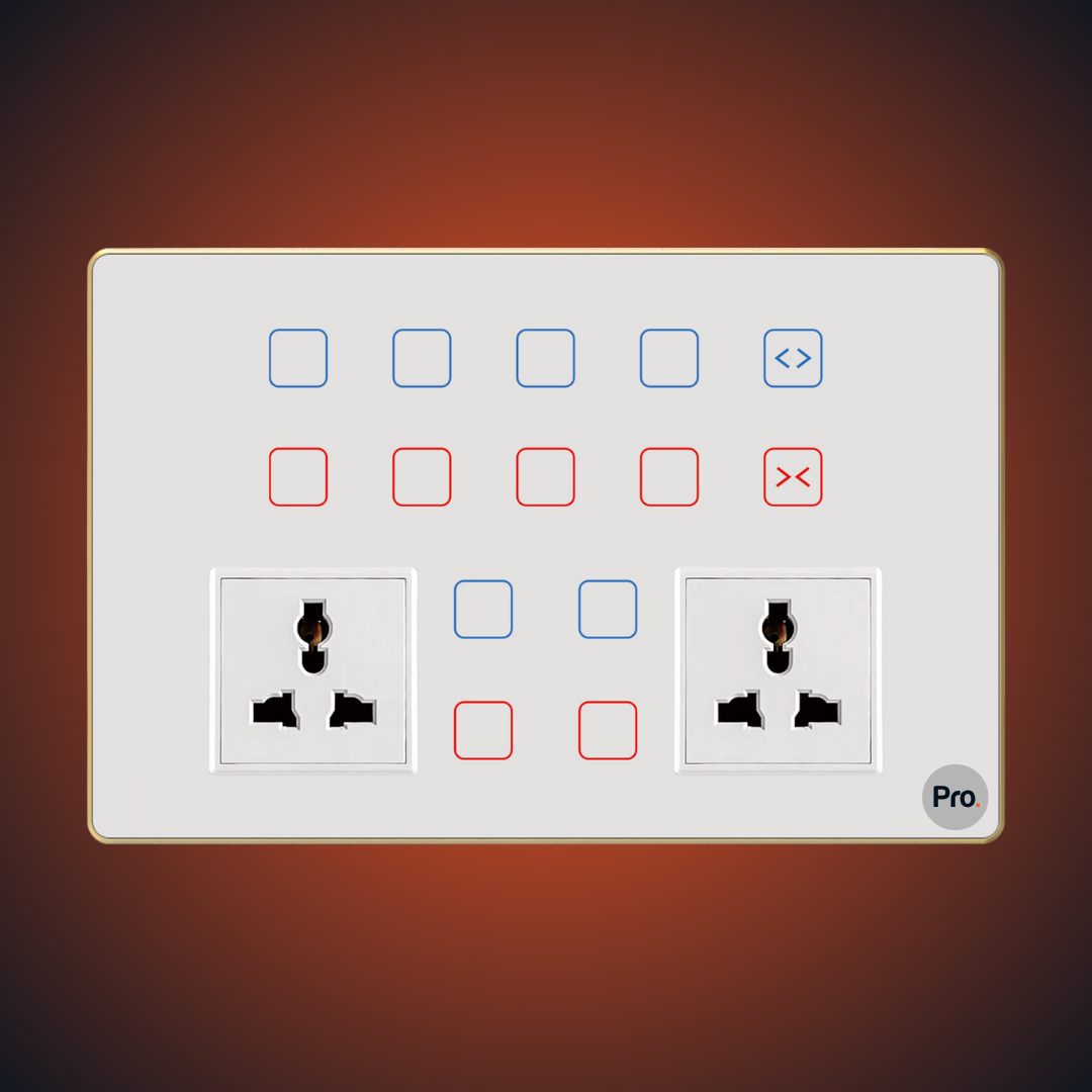 TouchX Neo 12 Switch 1CS 2SKT - 12M 1 Curtain Switch + (12S-16A)