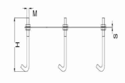 Sliding Cantilever Adjustable Fixing Plate with Hook Bolt(for 8 Medium Wheels)