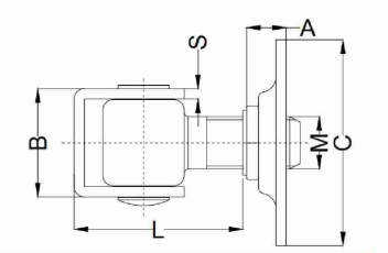 Swing Gate Adjustable Gate Hings with Square Plate