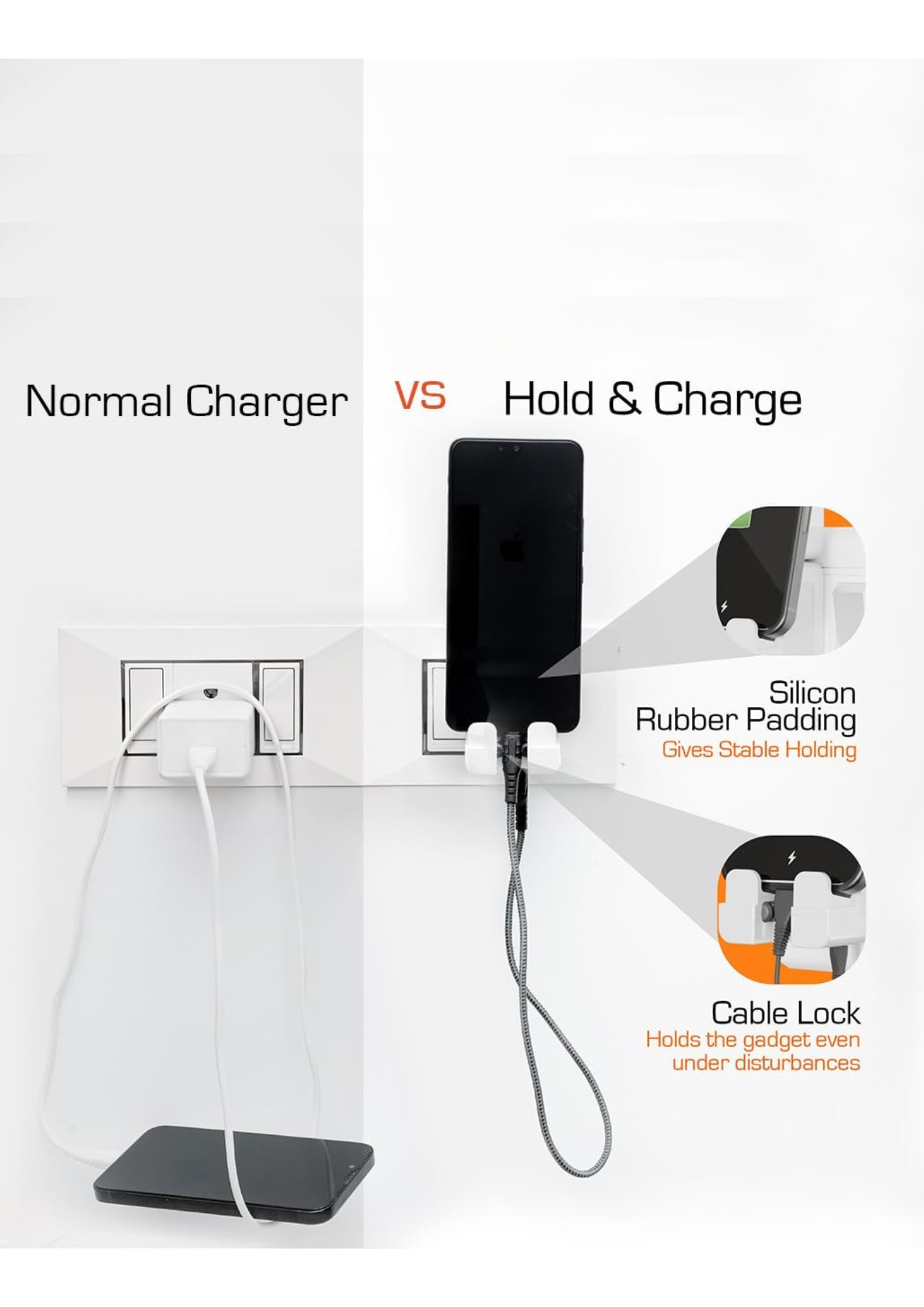 Hold & Charge Travel Adapter