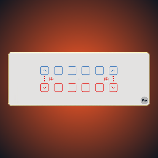 TouchX Neo 8 Switch 2FD - 8M 2F Dimmer + (8S-16A)