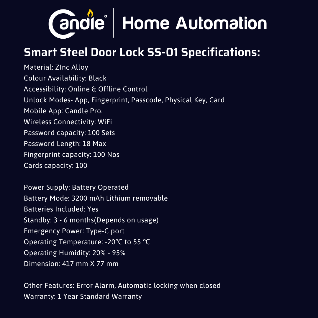 AcX SDL Steel Door Lock SS-01