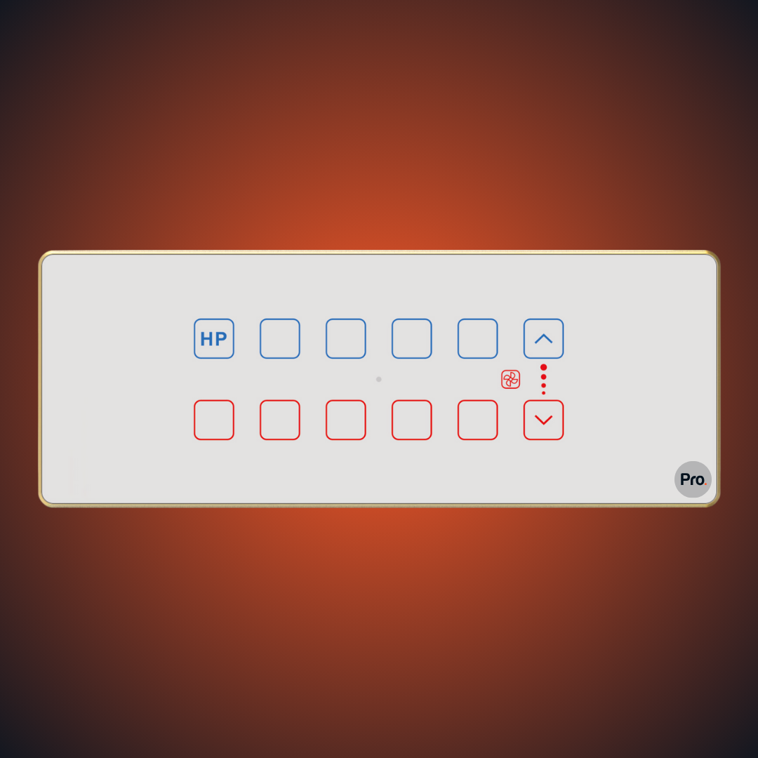 TouchX Neo 10 Switch 1FD - 8M 1F Dimmer + (9S-16A, 1S-30A)