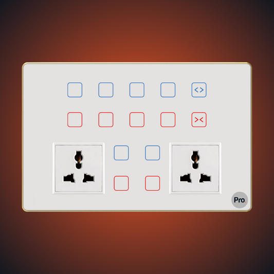 TouchX Neo 12 Switch 1CS 2SKT - 12M 1 Curtain Switch + (12S-16A)