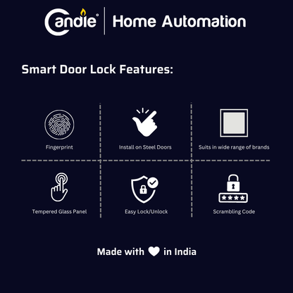 Candle AcX SDL Steel Door Lock SS-01 Mini