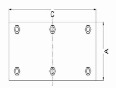 Sliding Cantilever Adjustable Fixing Plate with Hook Bolt(for 8 Medium Wheels)