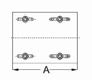 Sliding Curve Guide Bracket with 4 Nylon Roller