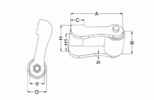 Sliding Folding Bi Folding Double Bearing Hinges