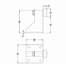 Gate Stopper without Base Plate(Small Rubber)