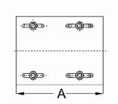 Guide Bracket with Four Nylon Roller