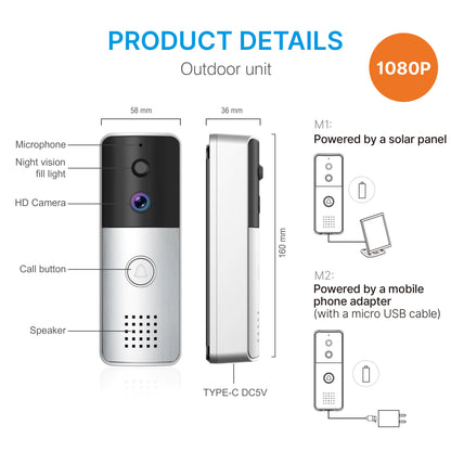 Candle Smart Wireless Video Door Phone VDB-01