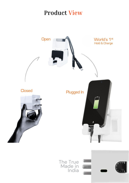 Hold & Charge Travel Adapter