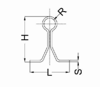 Sliding Gate Track Concrete Fixing (U Shape) 6M