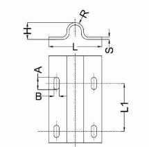 Sliding Gate Track Drilled Surface Fixing (U Groove)