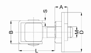 Swing Gate Adjustable Gate Hings with Round Plate