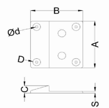 Swing Gate Guide Rubber Stopper