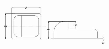 Swing Gate Stopper with Base Plate for Two Leaf Gate